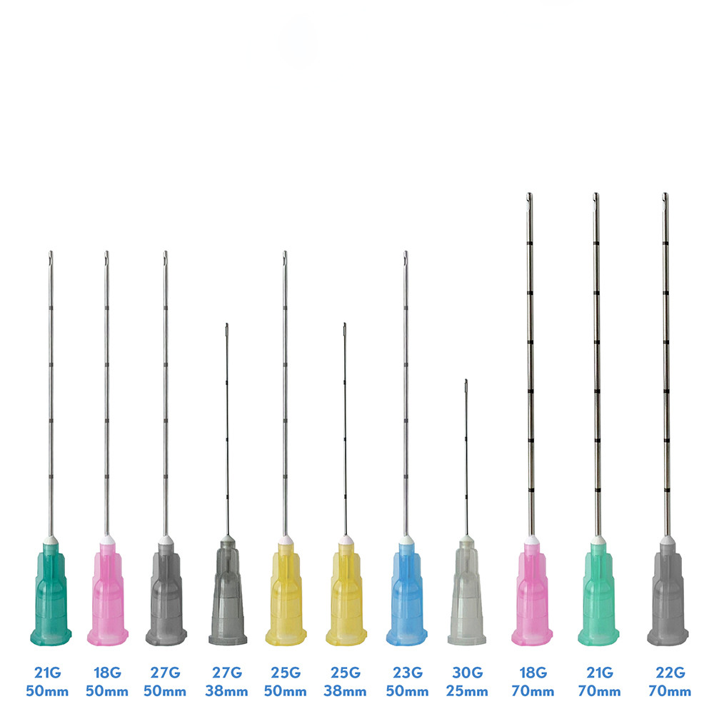 Wrinkle Injection 18G 70mm Cannula Piercing Needles For Hyaluronic Acid Filler