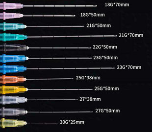 Hyaluronic Acid Dermal Filler Disposable Cannula Piercing Needles